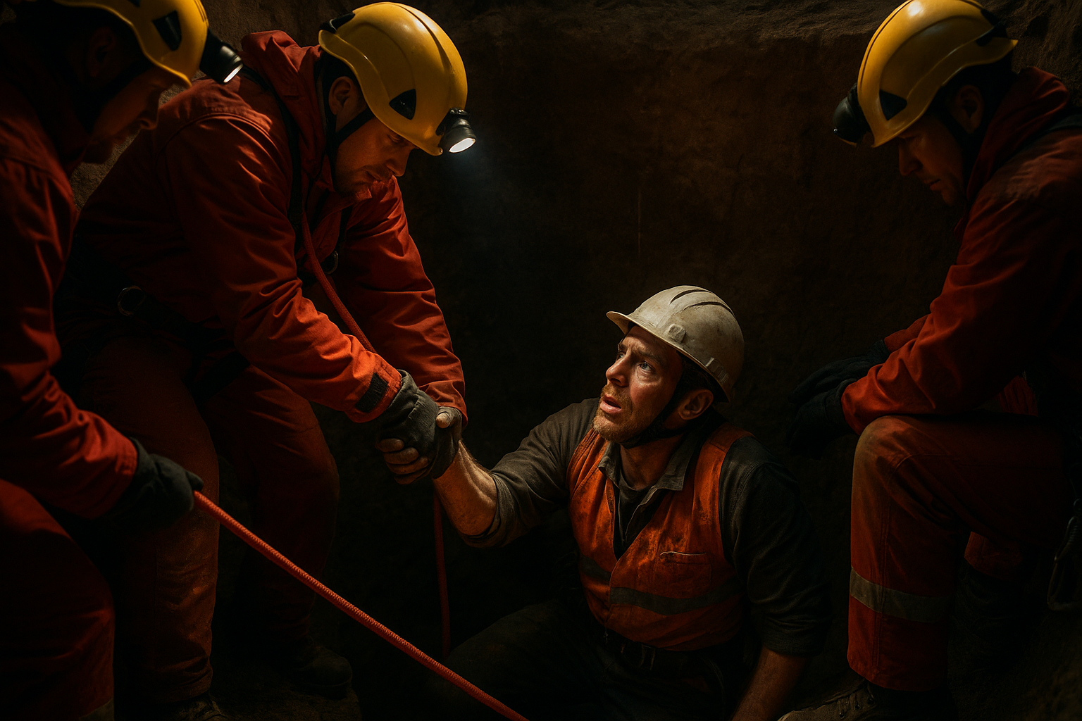 A Heart-Stopping Rescue: How a Team of Heroes Saved a Worker Trapped in a Deep Pit | rescue worker construction pit - featured