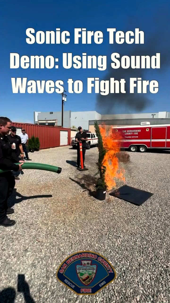 Discover the groundbreaking sound wave technology helping firefighters in San Bernardino