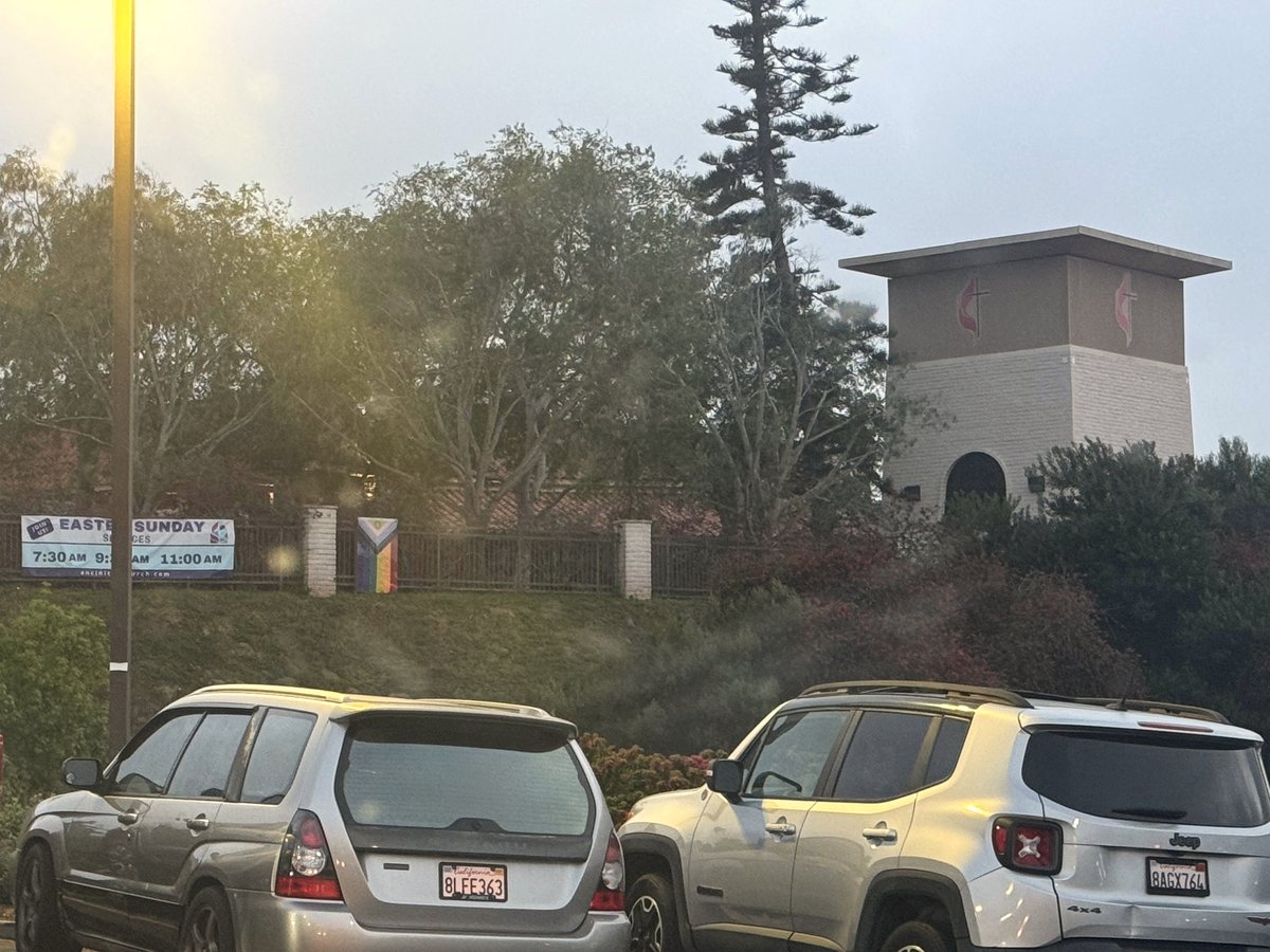 This small town church's pride flag is a symbol of hope and love