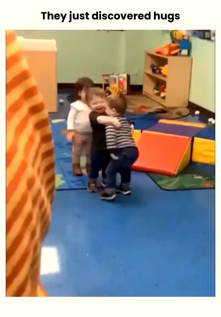 Watch what happens when babies experience their very first hug