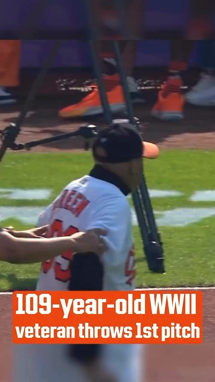 109-year-old veteran brings tears and cheers at Orioles game