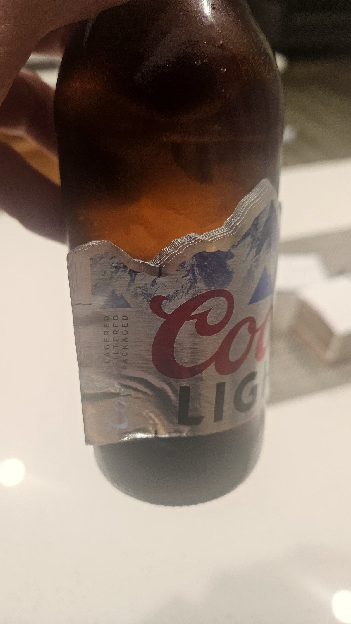 What happened when we discovered something strange on my beer bottle