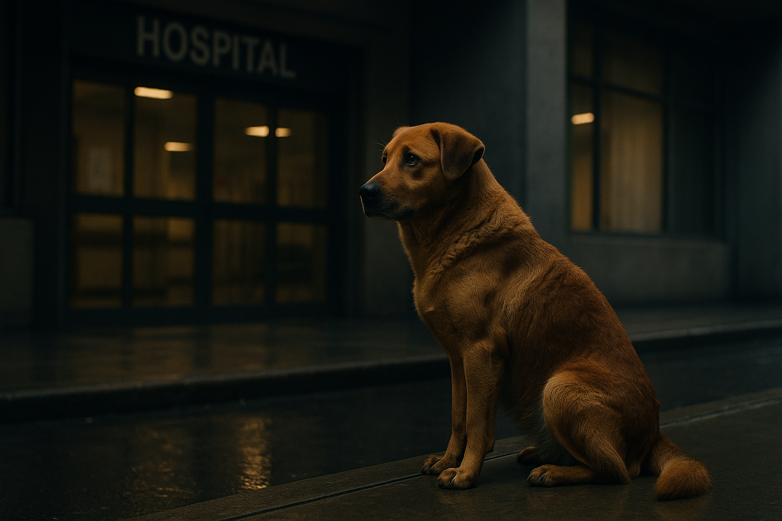 The Heartbreaking Loyalty of a Dog Who Waited by the Hospital Every Day for Months - featured