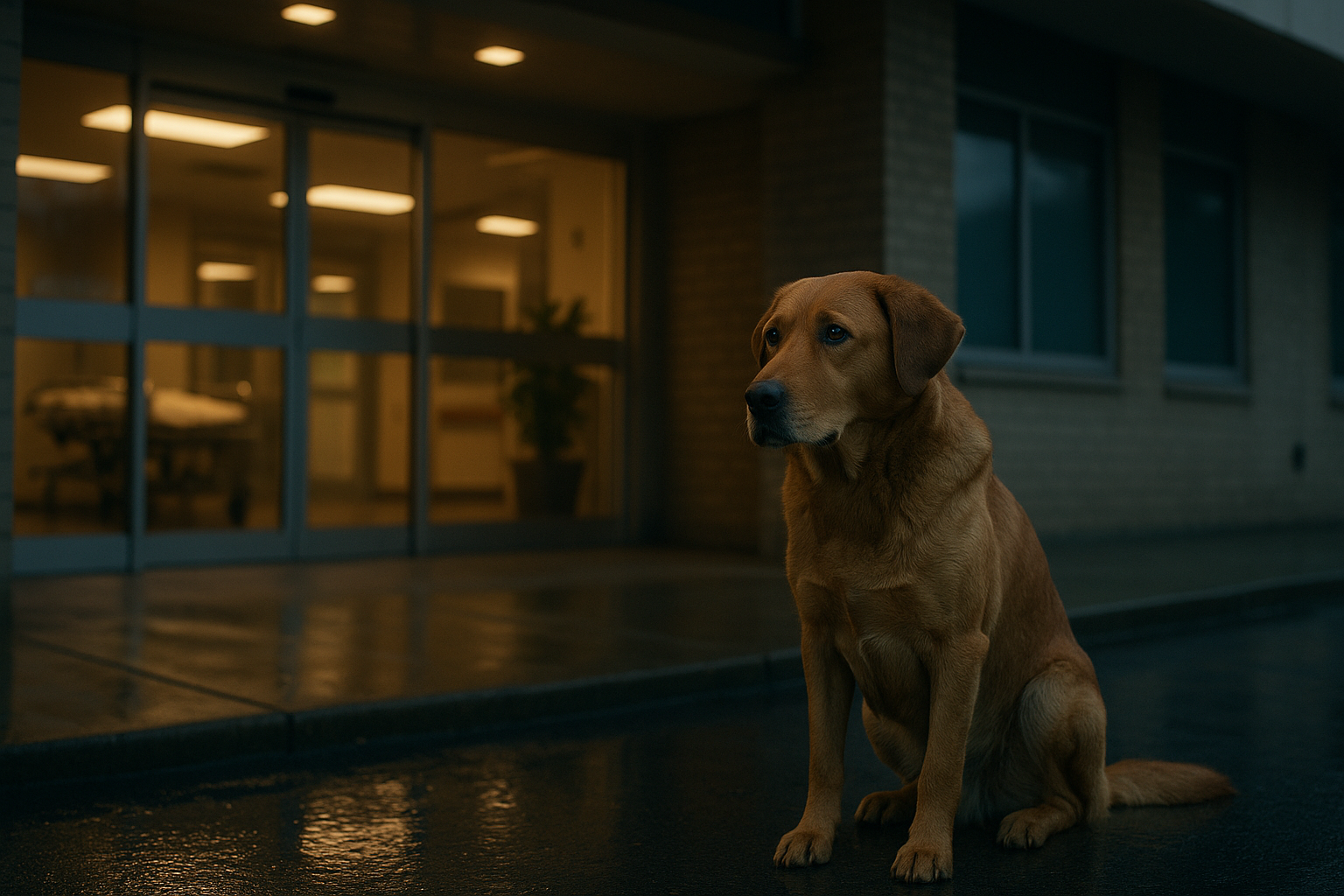 The Heartbreaking Loyalty of a Dog Who Waited by the Hospital Every Day for Months image 2