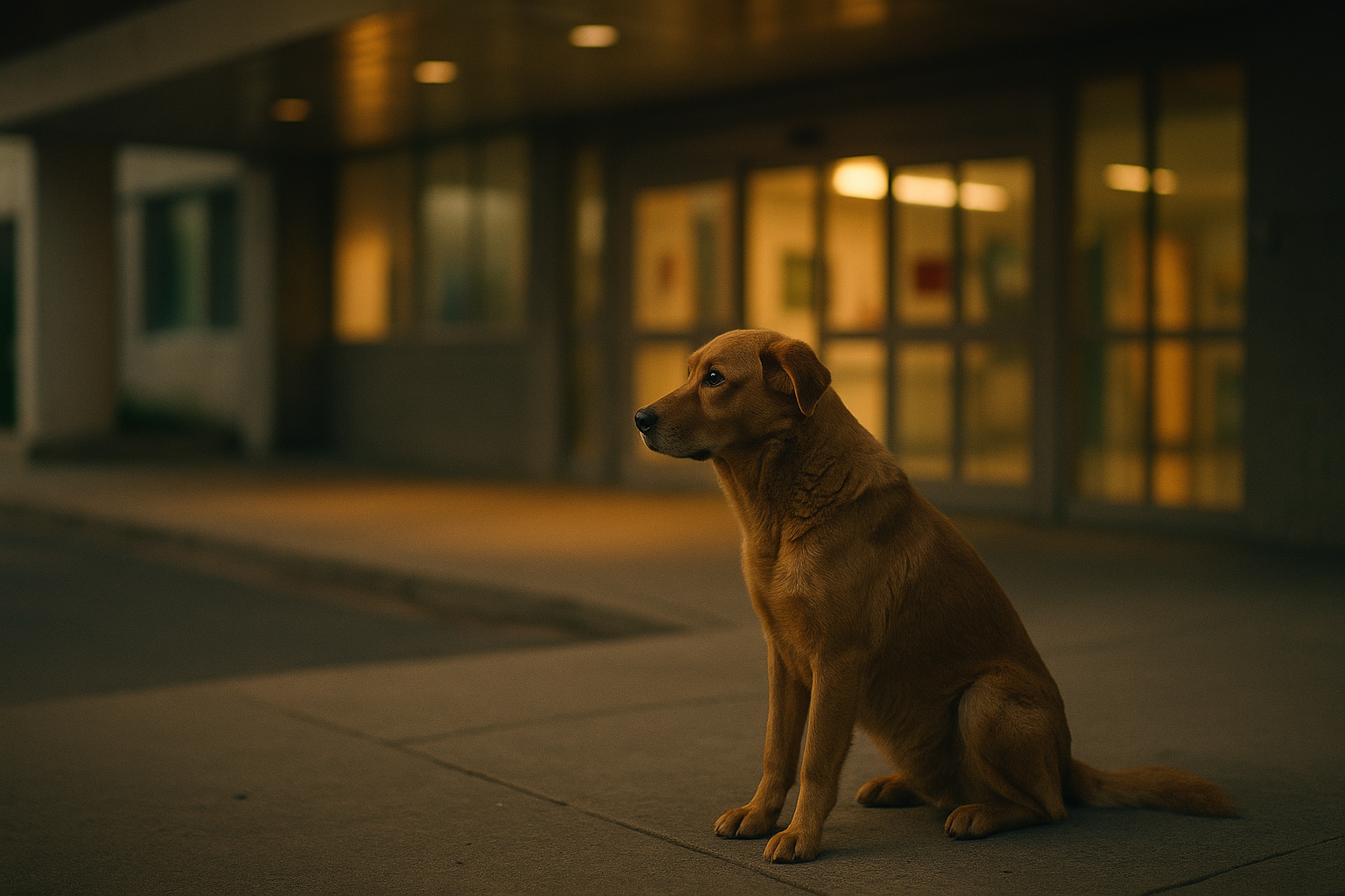 The Heartbreaking Reason This Dog Waited Outside a Hospital Every Day for Months - featured