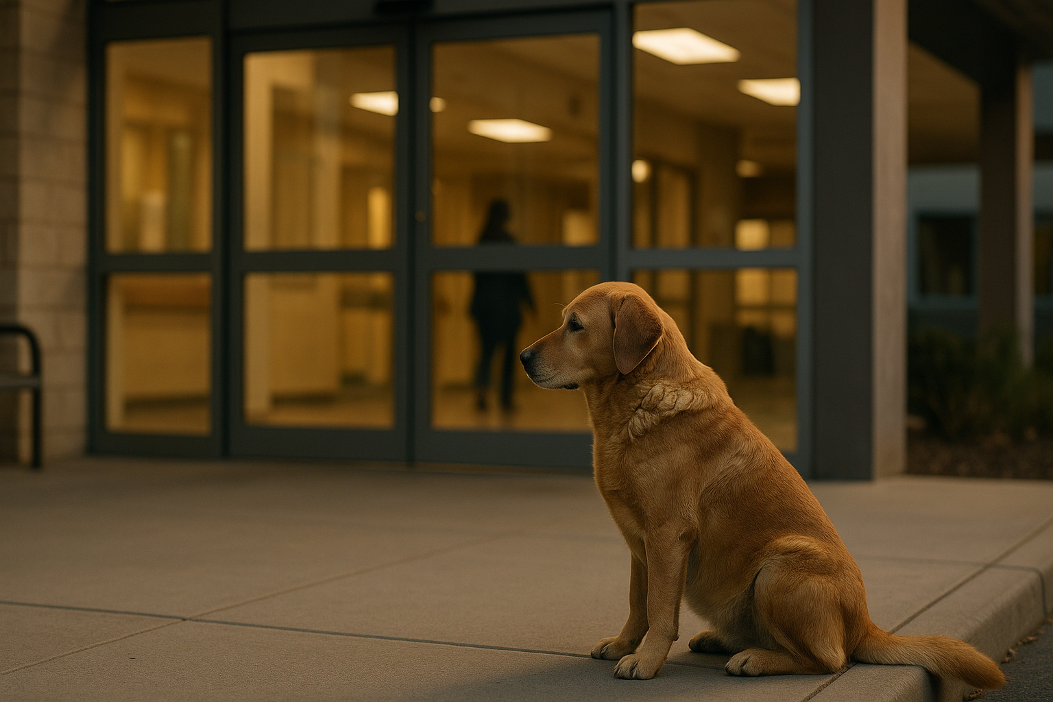 The Heartwarming Story of a Loyal Dog Waiting Outside a Hospital Every Day | dog waited outside a hospital image 2