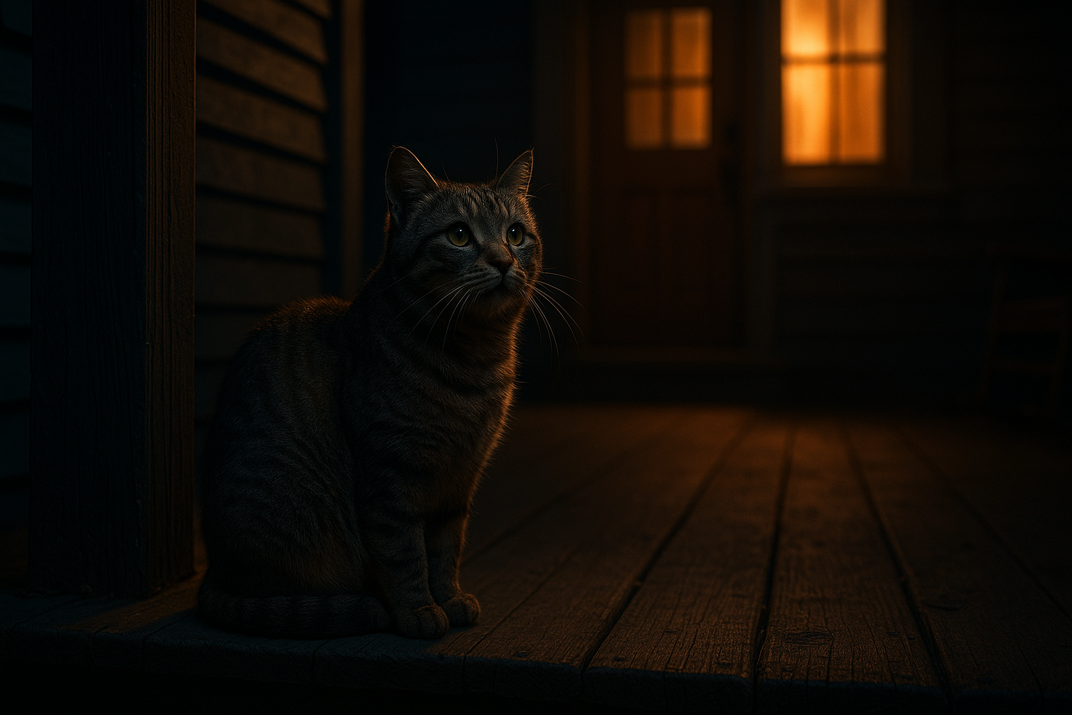 The Stray Cat with a Hidden Purpose: Why This Feline Chose One Special Porch | stray cat porch story - featured