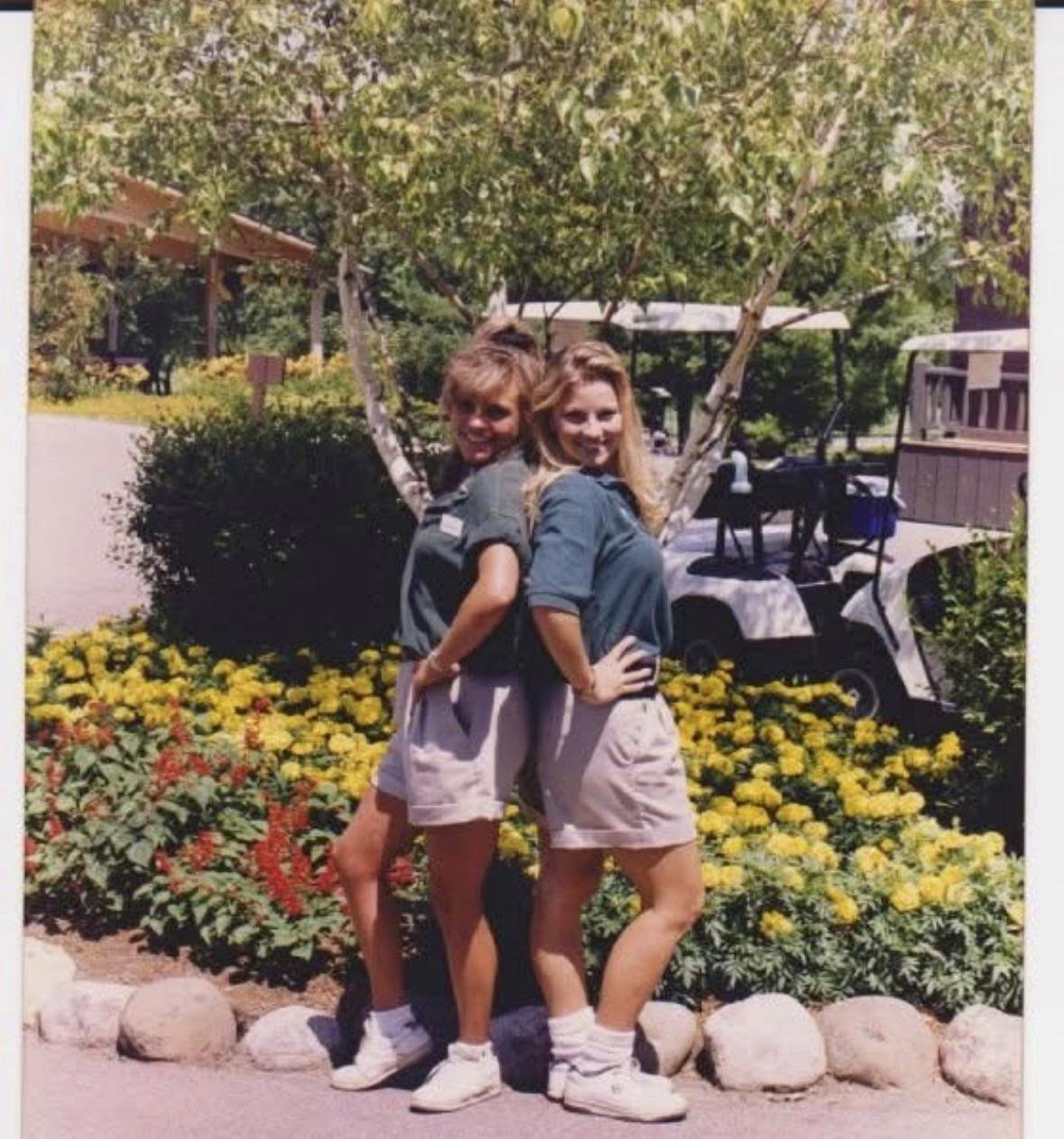 My mother and her friend served drinks as beverage cart girls in the 90s.