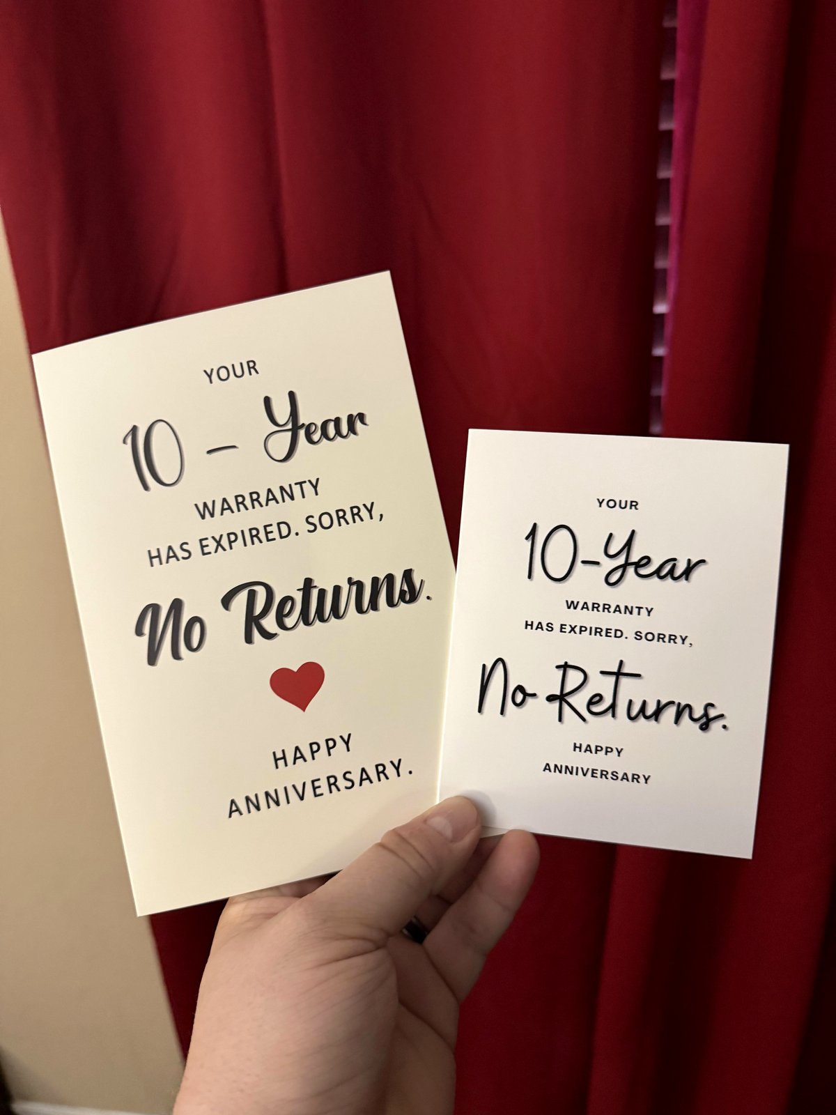 This couple's anniversary card exchange will melt your heart