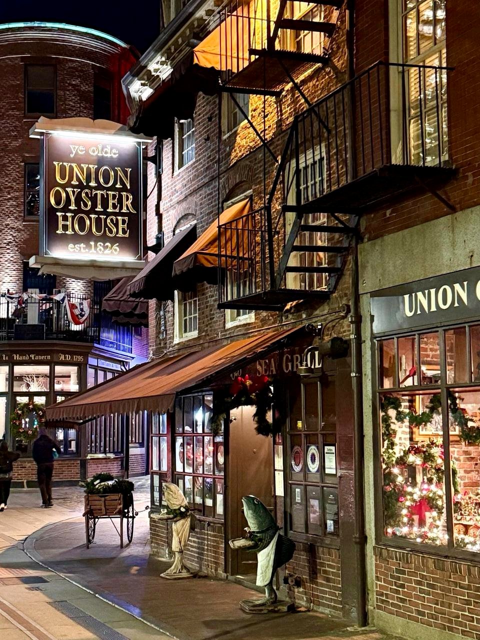Discover the Serenity Beneath Boston's Bustling Nightlife at Union Oyster House
