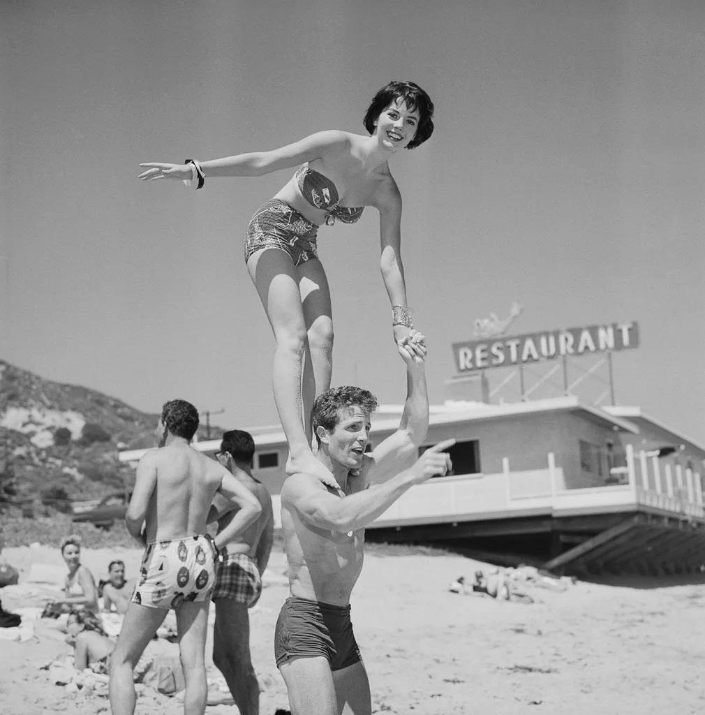 A rare glimpse of Nathalie Wood’s fun spirit at the Thalians Beach Ball in Malibu