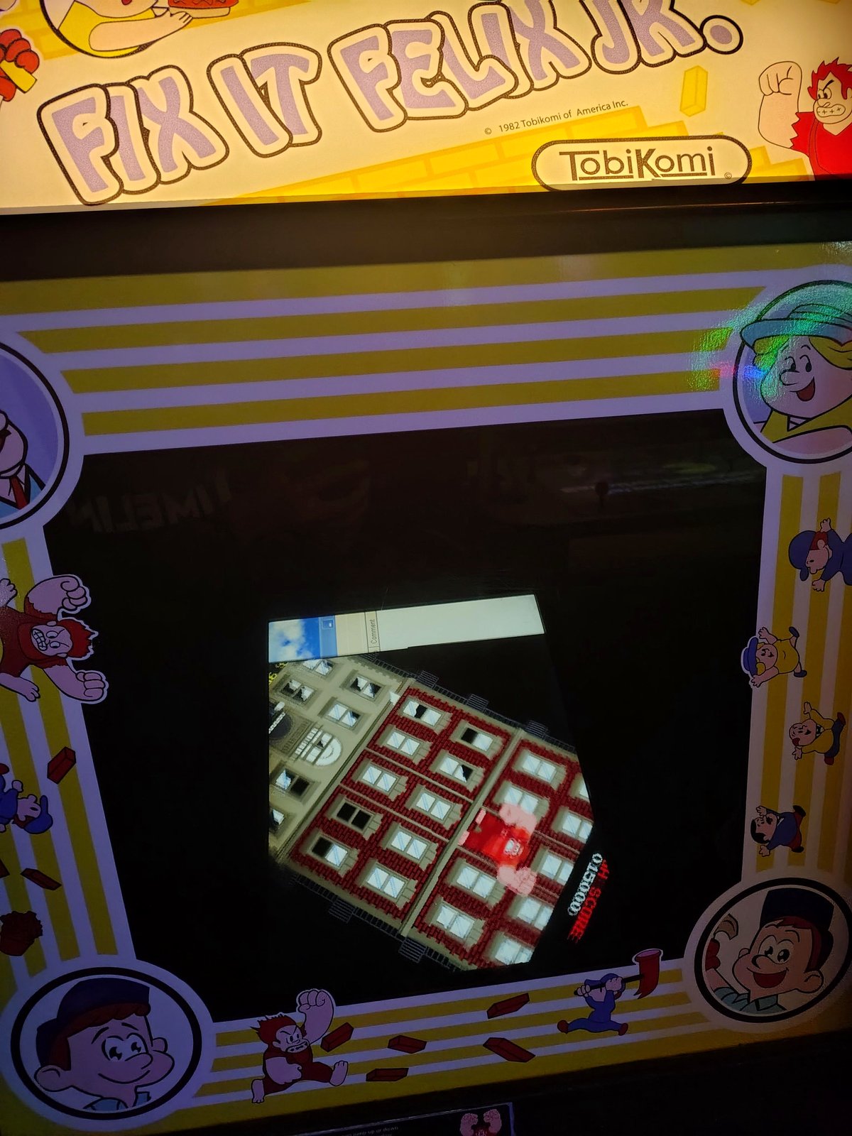 The Fix it Felix Jr. machine breaks hearts on April Fools Day