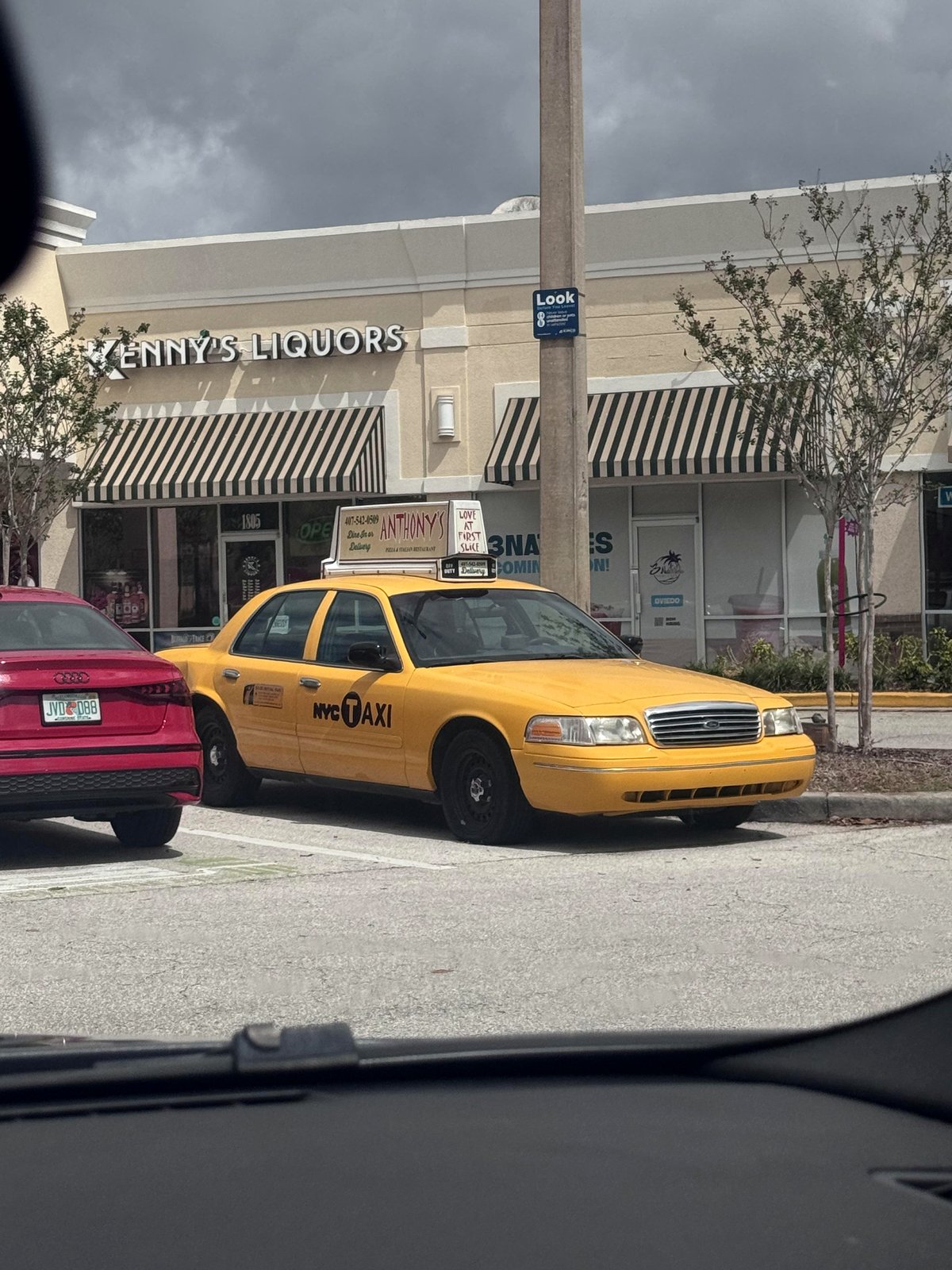you'll be amazed the unique delivery car at this Florida pizzeria