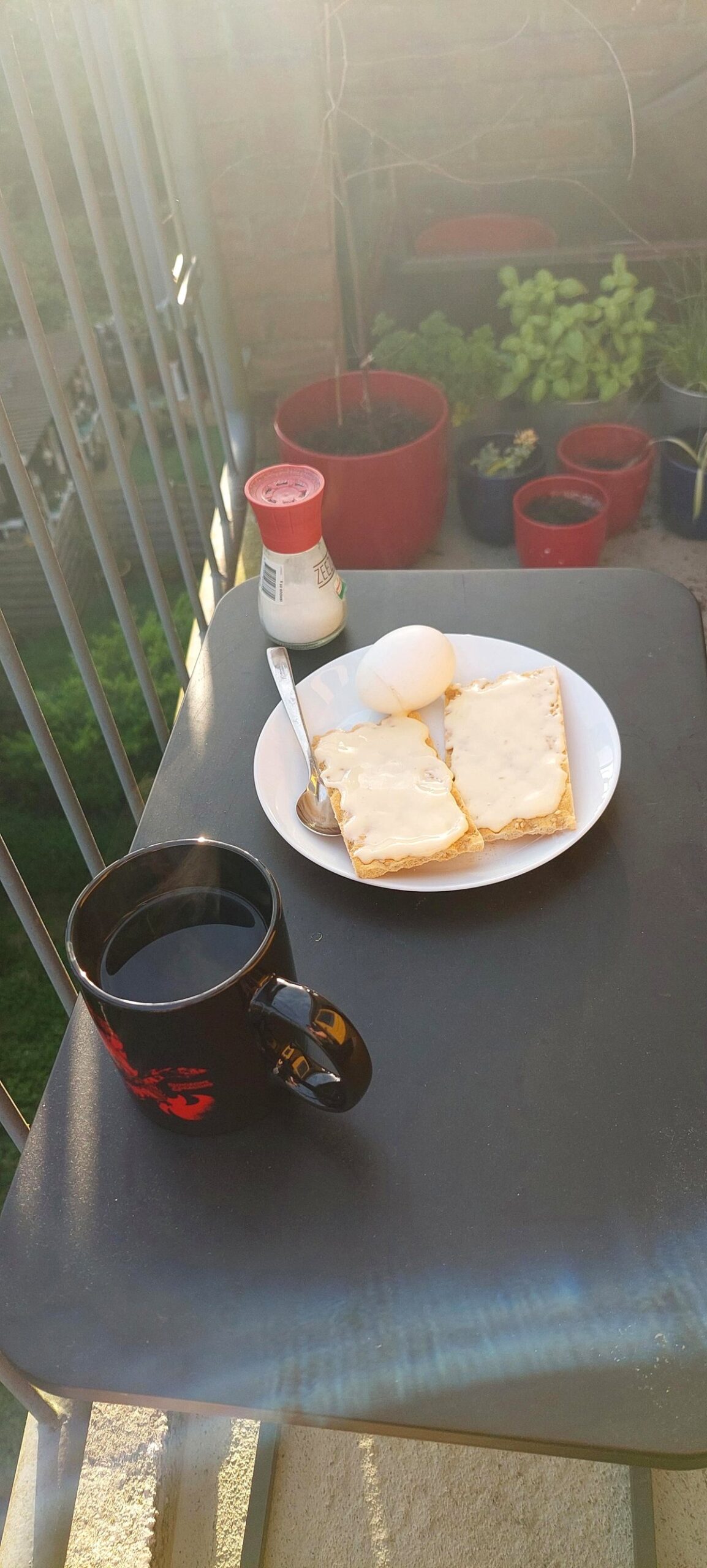My heart soared as I savored breakfast outside for the first time ever