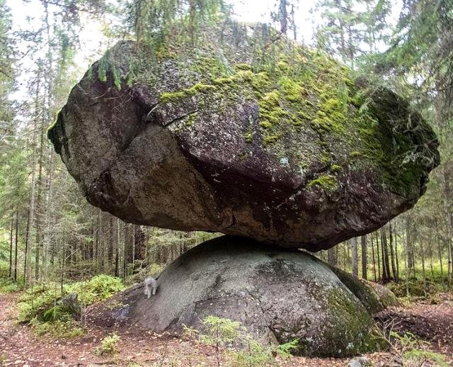 A rock that has defied time for 11,000 years is mesmerizing visitors in Finland