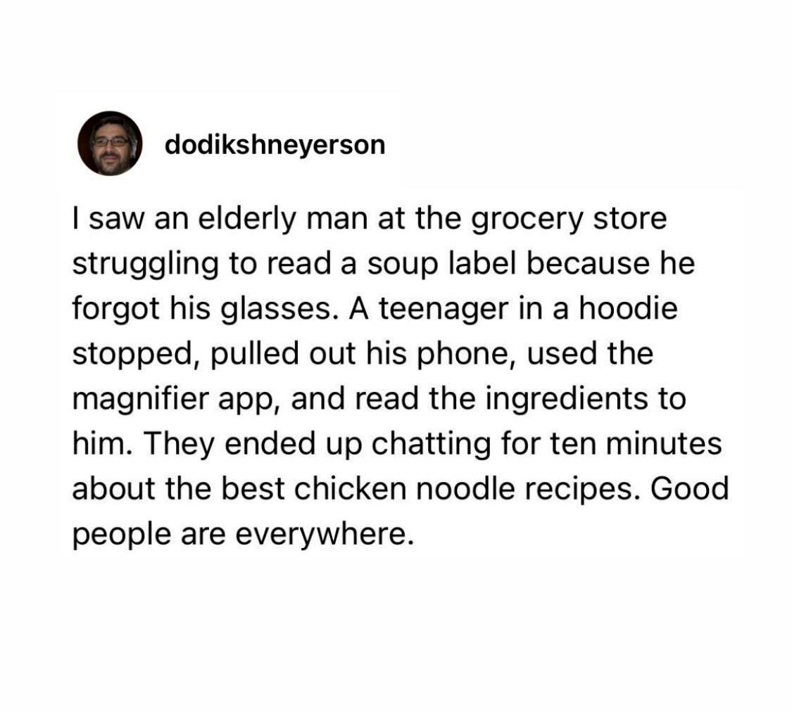 One photo that reminds us all of the beauty of kindness