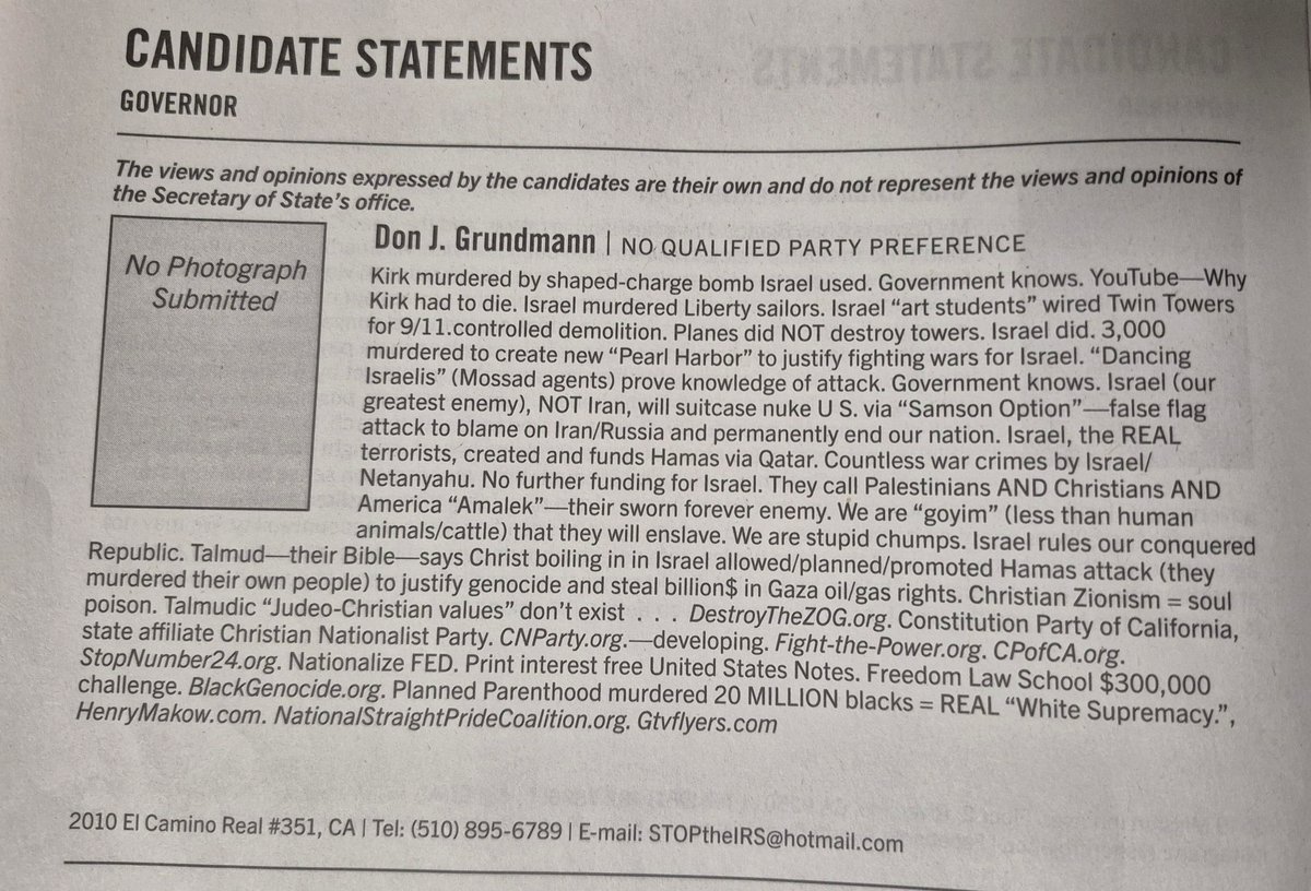 This surprising disclaimer from a governor candidate is stirring emotions