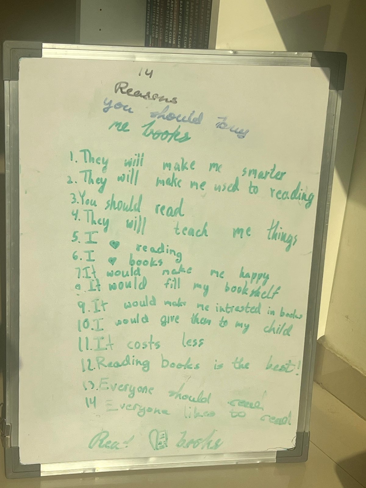 you'll be amazed what my daughter did to convince me to buy her books