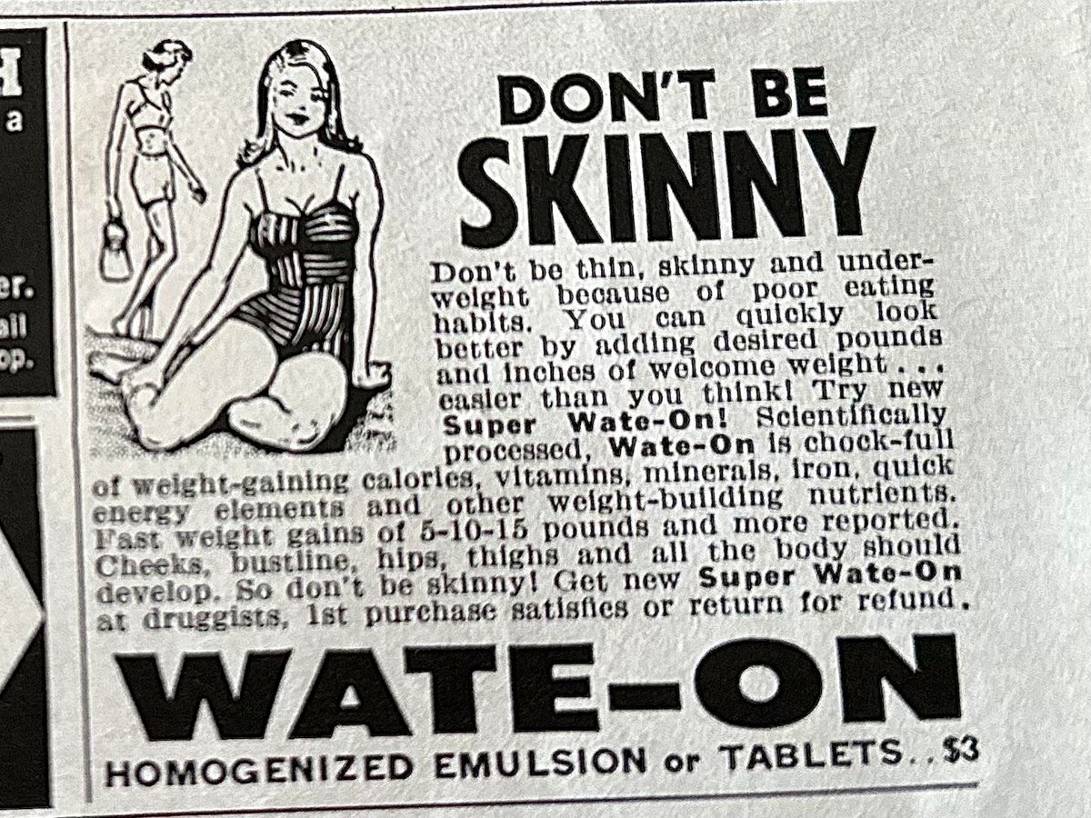 How a 1968 weight gain ad changes everything we know about beauty