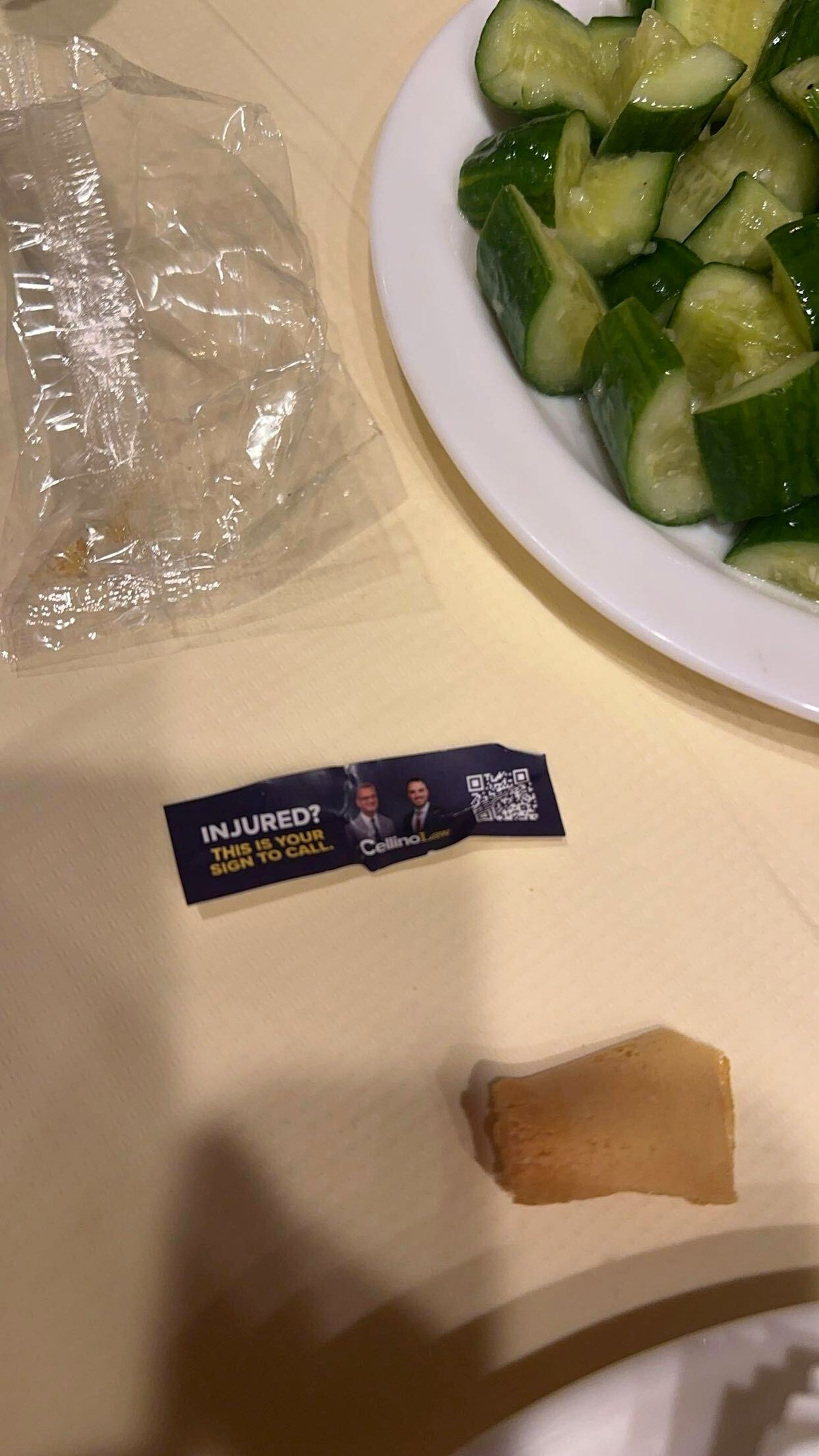 When familiar faces show up in unexpected places: a fortune cookie surprise