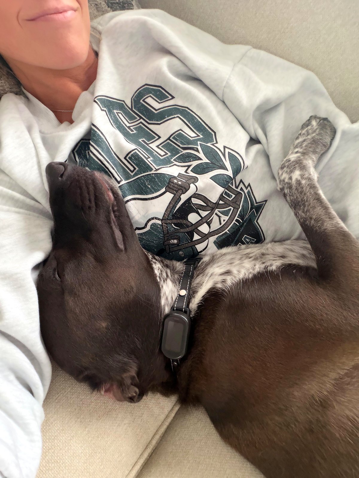 This heartwarming moment of a sleeping pup will melt your heart