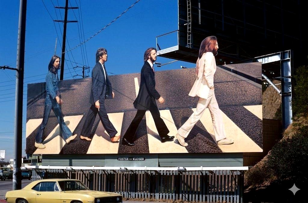 The Moment The Beatles Took Over Los Angeles With A Stunning Billboard