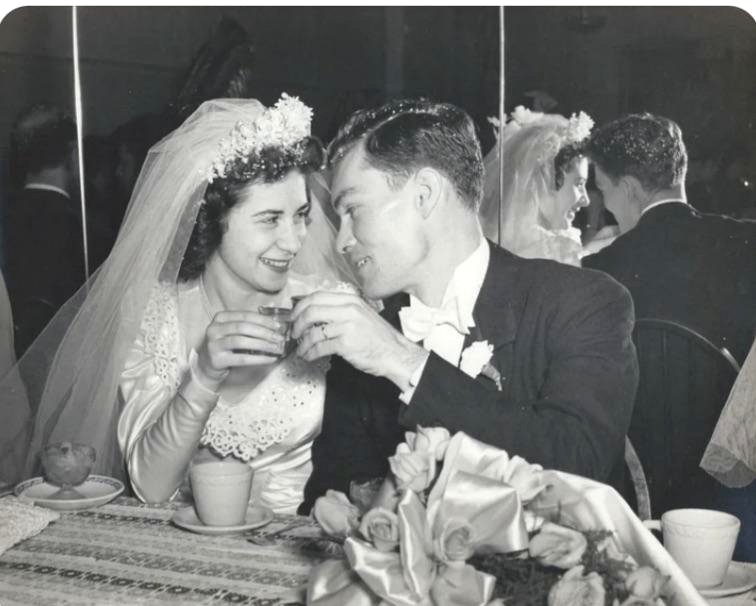 This 1948 wedding photo reveals a moment of pure emotion and connection