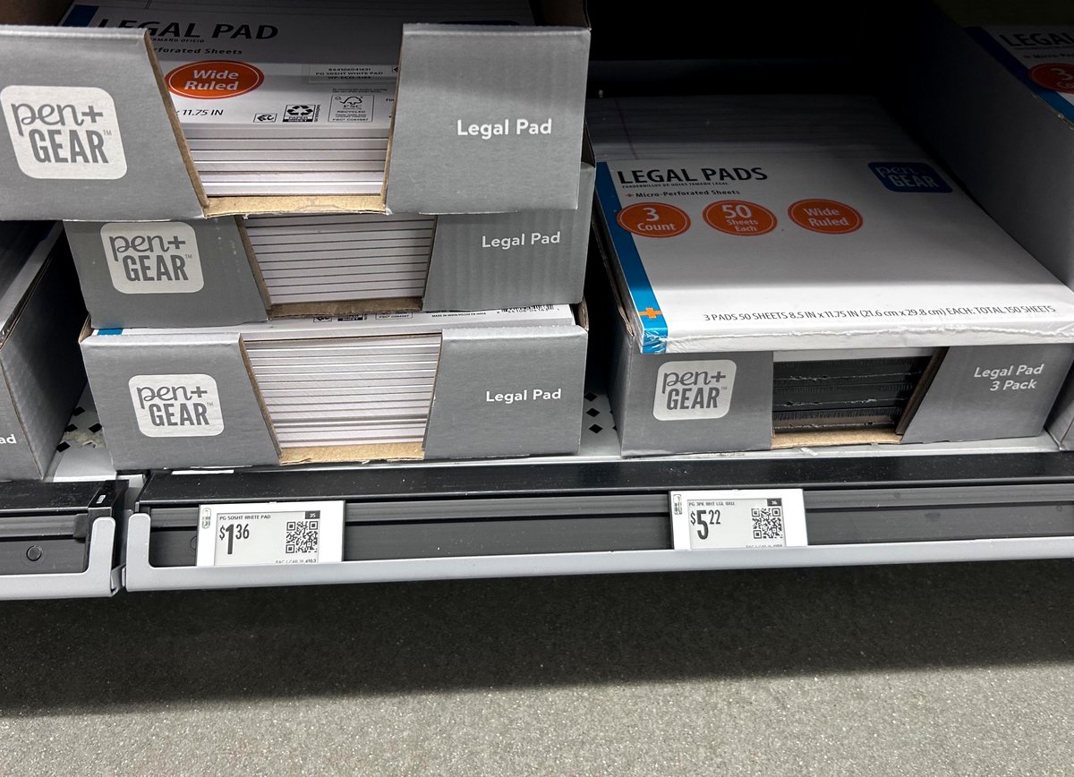This Walmart shopping trip uncovered a surprising deal on legal pads
