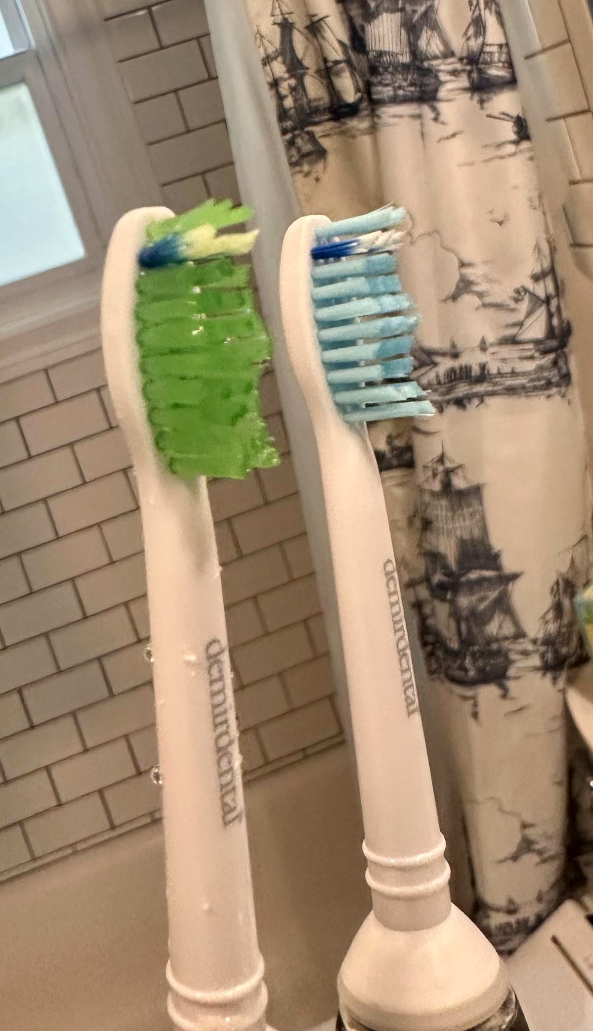 Turmeric's unexpected adventure: my toothbrush head turned green!