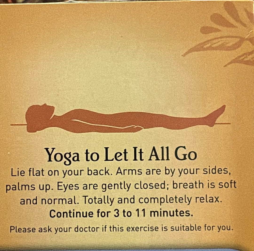 This tea box advises consulting my doctor before resting for 3-11 minutes.
