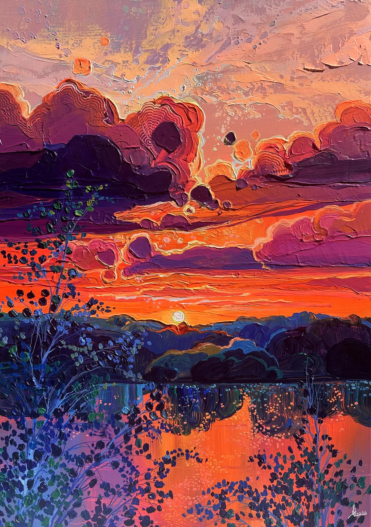 The most peaceful instance of a fiery sky (OC)