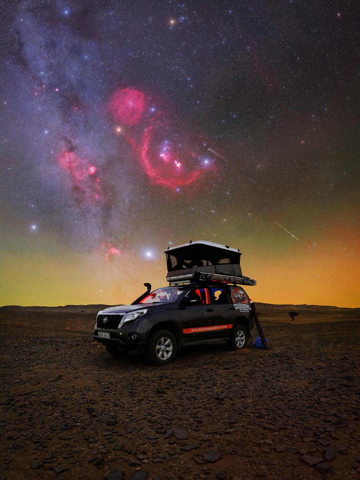 Slept beneath this incredible sky in the Sahara.