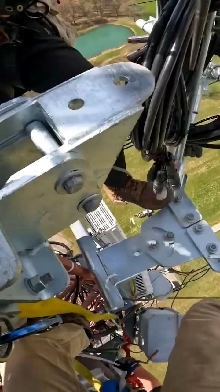A typical day for a cell tower technician