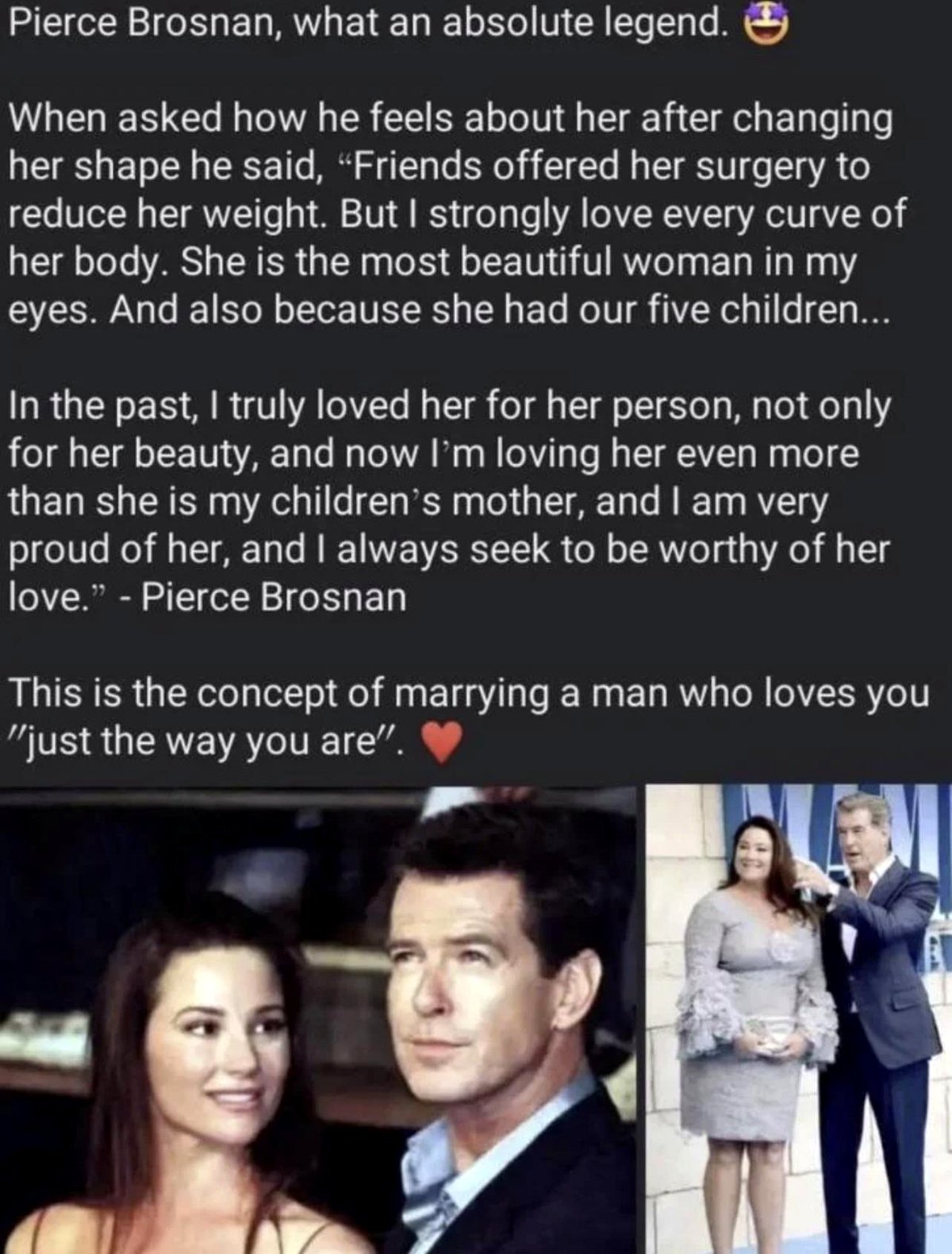 Pierce Brosnan is such a treasure!