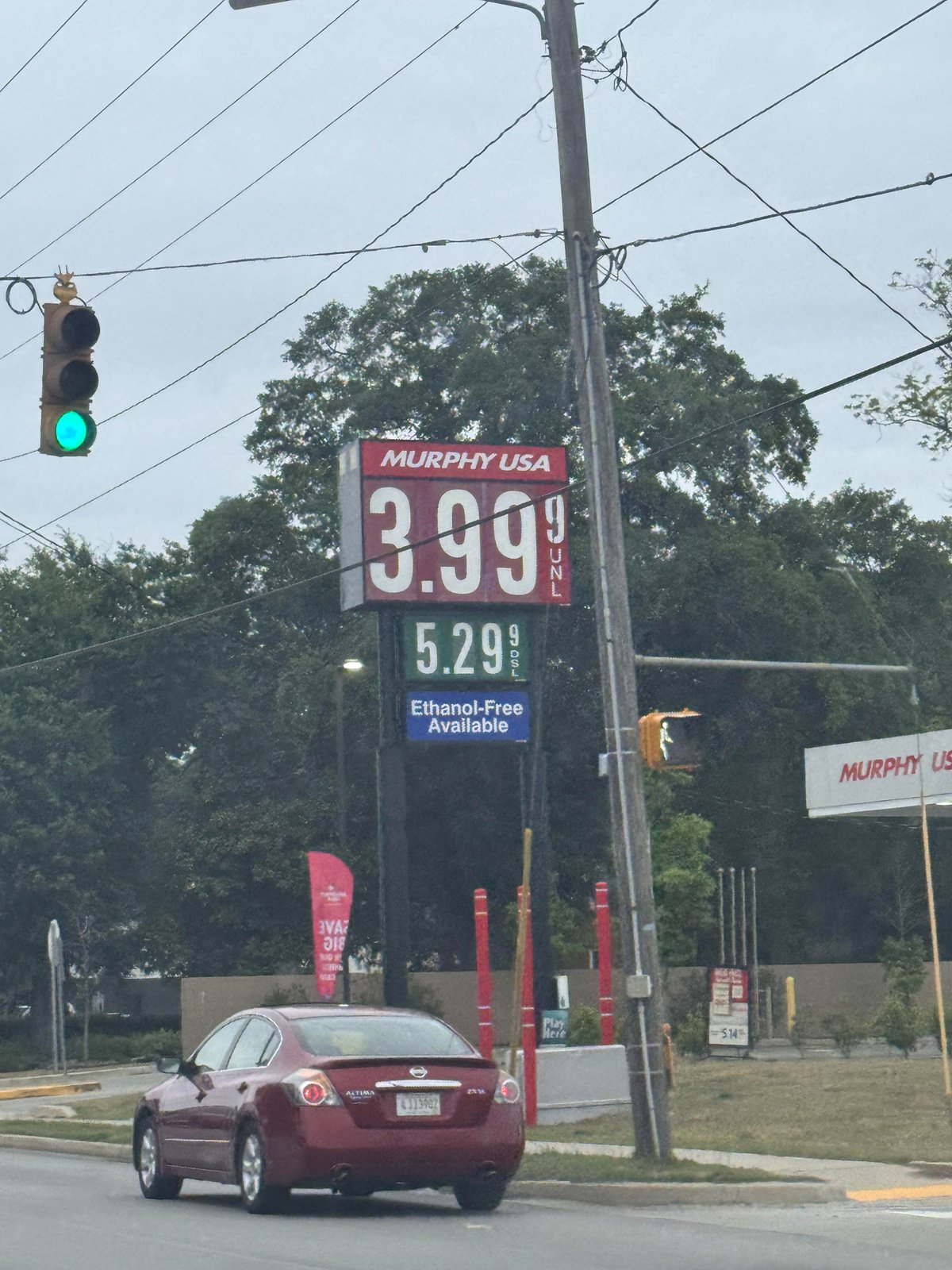 [OC] Gas prices have officially hit $4.00 per gallon in strongly conservative South Carolina this morning.