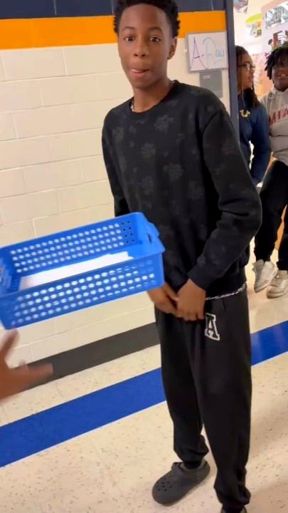 Students in middle school valuing their educators