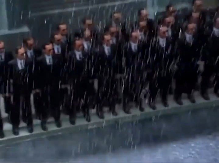 The creation of the iconic Agent Smith clone battle scene in The Matrix