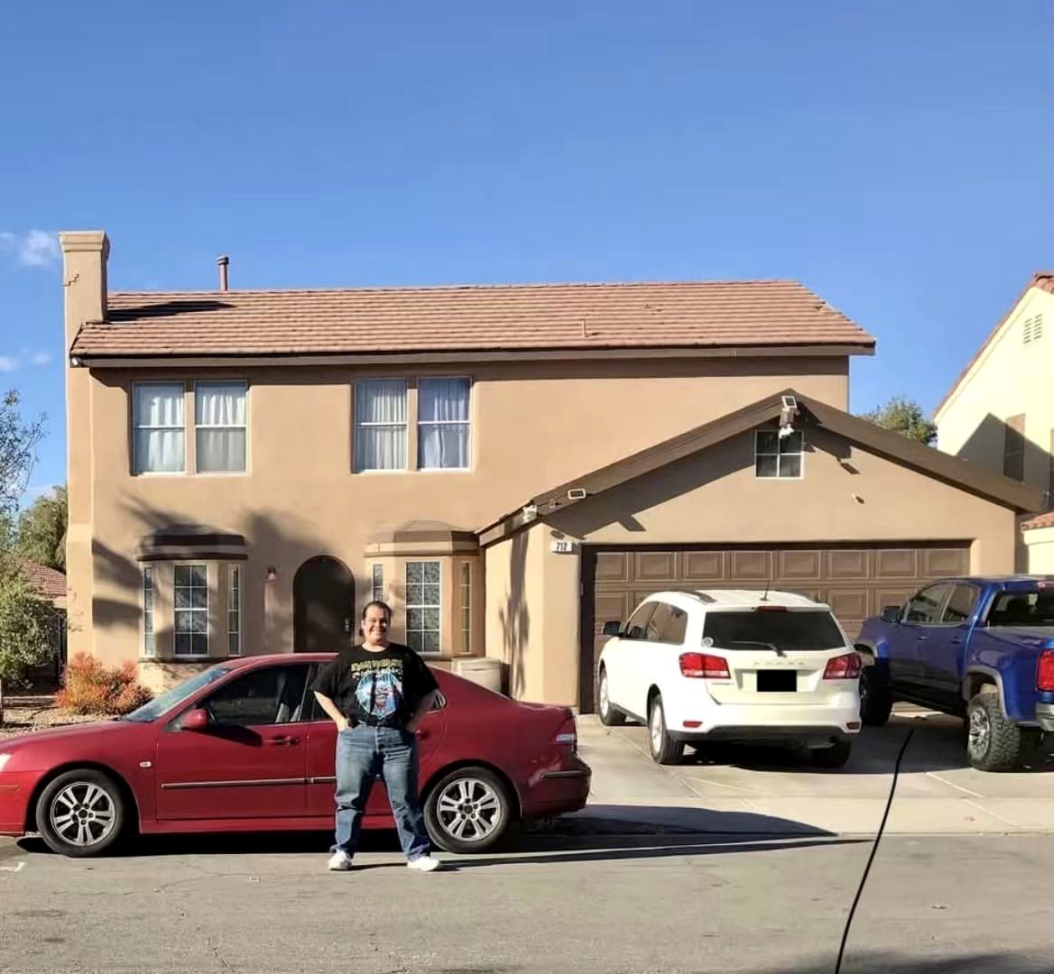 Me Posing In Front Of The Actual Simpson’s House