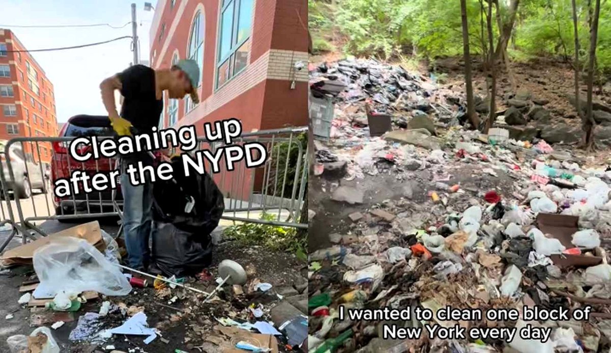 Community Joins Man's Viral Mission to Clean a NYC Street Block Daily for 100 Days