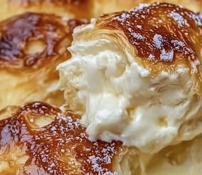 Milk Cake-Style Puff Pastry Bake with Cream Filling