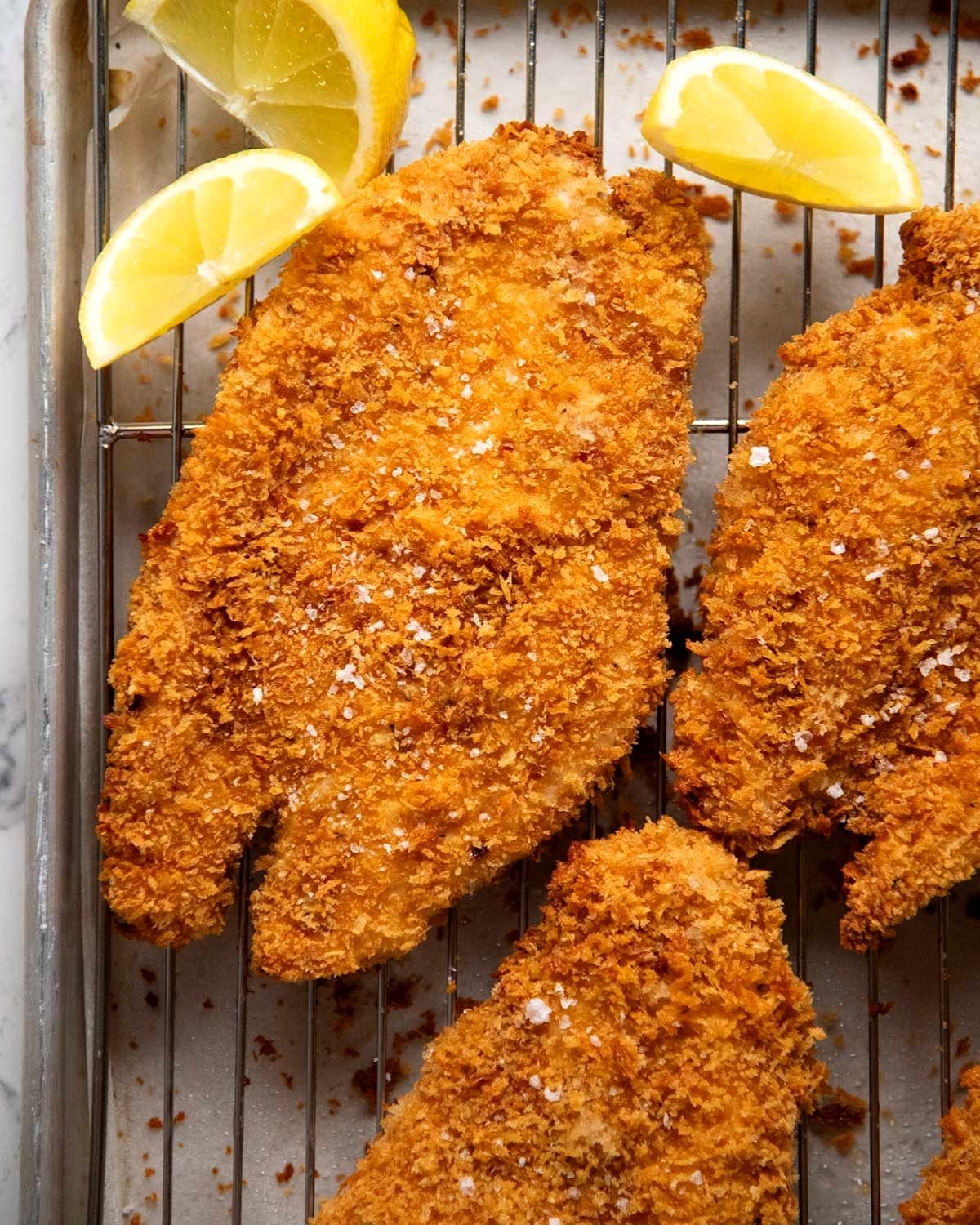 Baked Chicken Schnitzel in the Oven