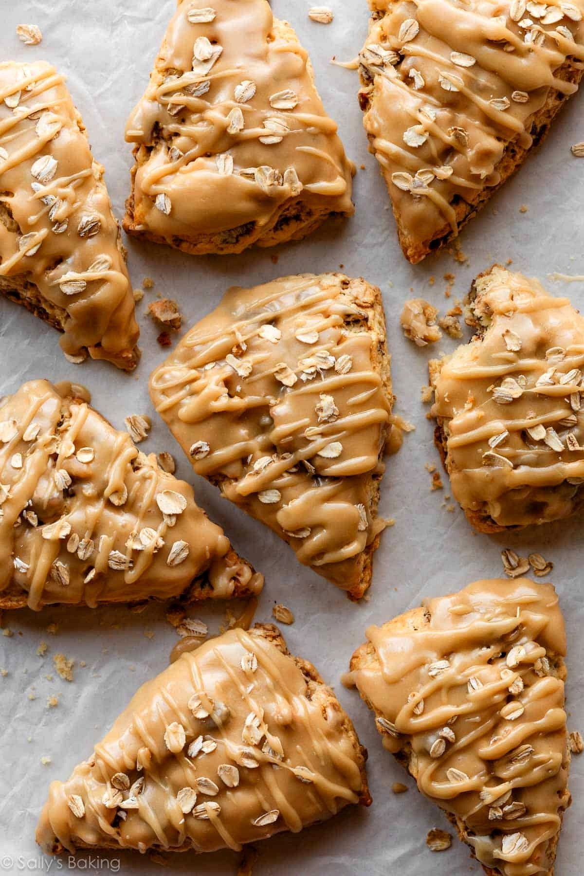 Pecan Scones with Maple and Oats