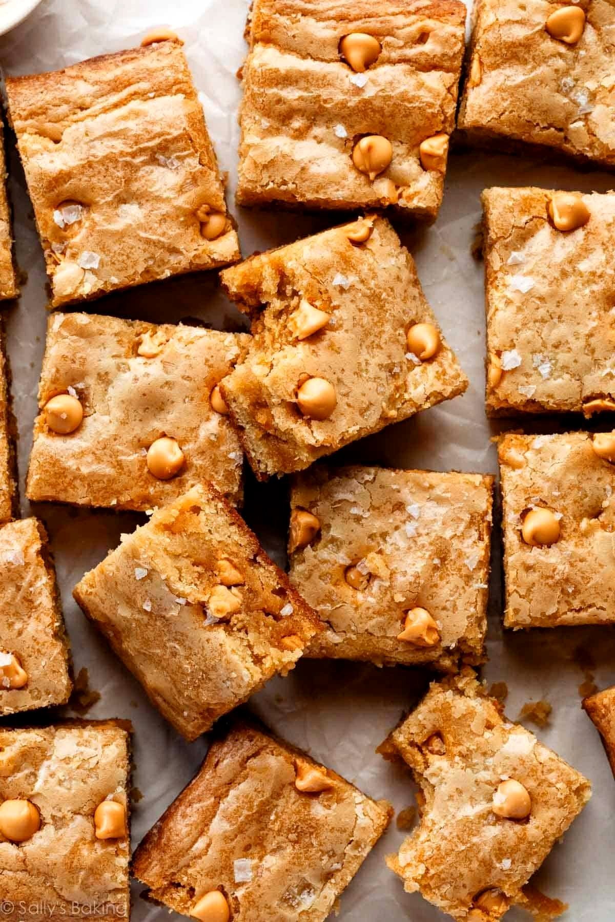 Butterscotch Blondies with a Touch of Salt