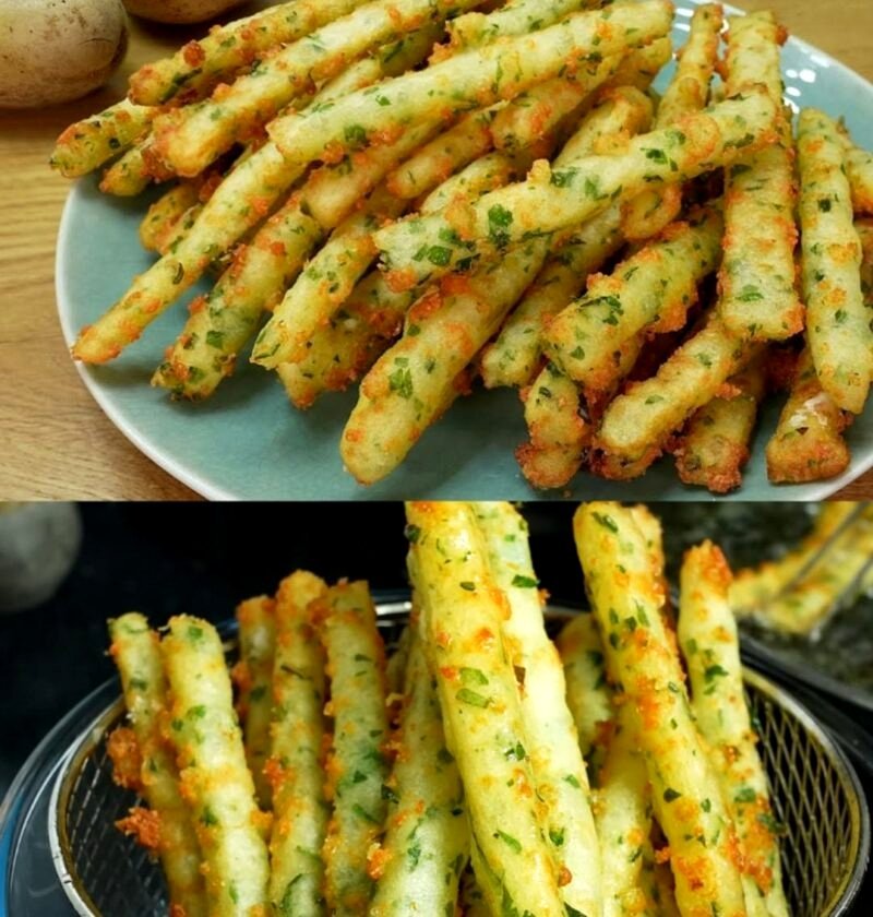 Crunchy Cheese Potato Fries