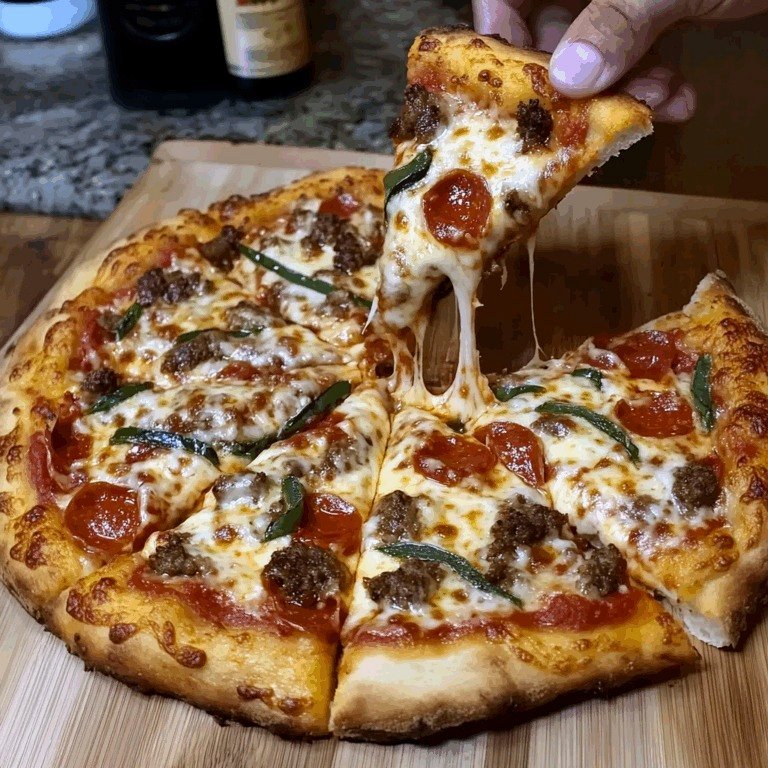 Perfect Homemade Stuffed Crust Pizza