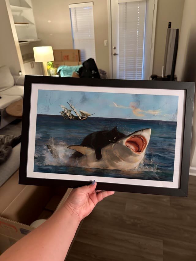 [OC] My sister's choice of cat-themed decor is... unique.