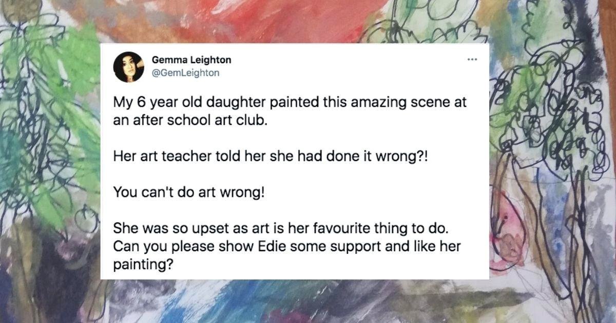 A 6-year-old's art instructor claimed her painting was done 'incorrectly.' Professional artists had a different opinion.