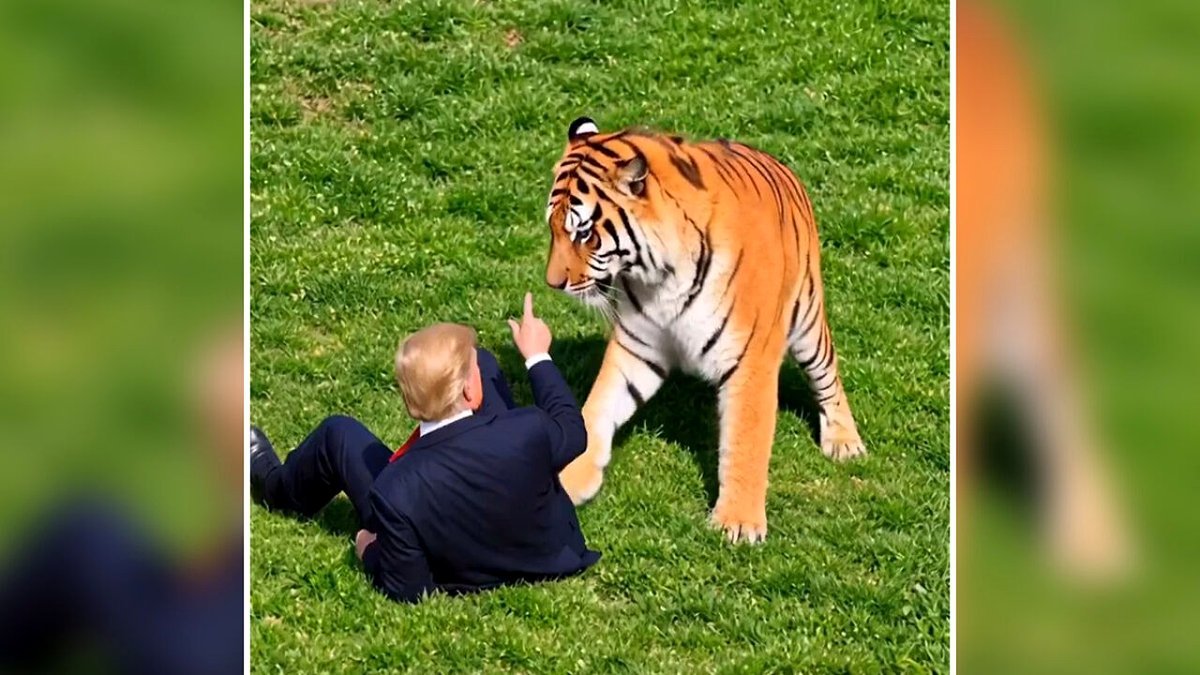 Even MAGA Reproaches Trump for “Disgusting” Tiger Video Following Yorkshire Tragedy