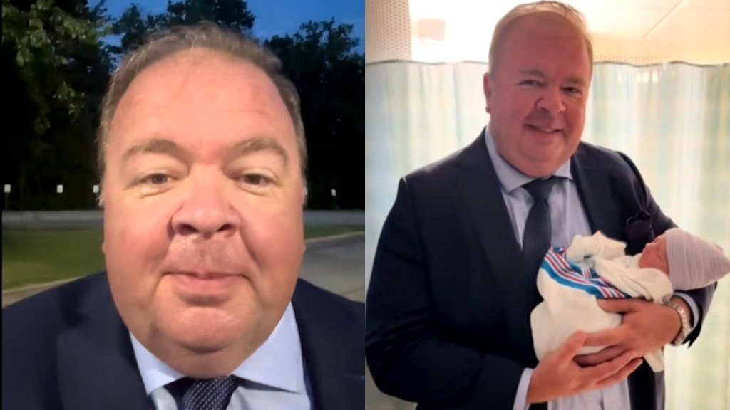 Man Dresses in His Finest Suit to Meet His Grandson in Heartwarming Viral Clip