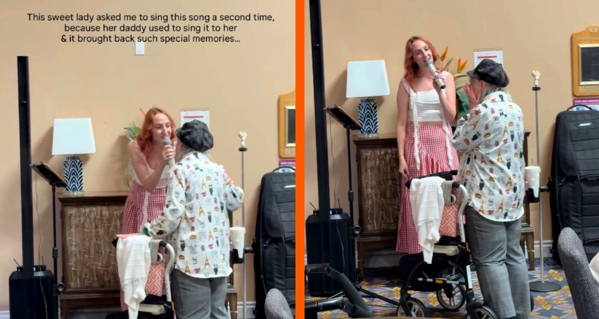 Nursing home resident requests singer to perform ‘Danny Boy’ again for a heartfelt reason